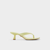 Aldo Jump Other Yellow Women's Strappy sandals - Heeled flip flop, Kitten heel Other Yellow