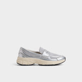Aldo Loffy in Silver - Loafer, Jogger sole Silver