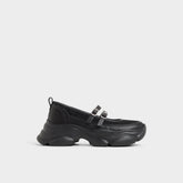 Aldo Aethera Black Women's Platform and wedge sneakers - Mary Jane Sneakers, Jogger sole Black