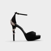 Aldo Medusa in Other Black 14266744 - Strappy heeled sandal, Platform Other black