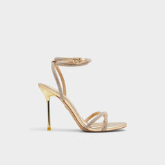 Aldo Manaelden Gold Women's Heeled sandals - Strappy heeled sandal, Stiletto heel Gold