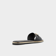 Aldo Alamassi Black Women's Flats - Slide sandal Black