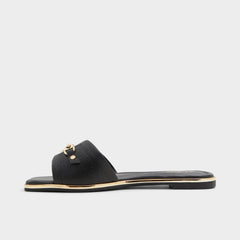 Aldo Alamassi Black Women's Flats - Slide sandal Black