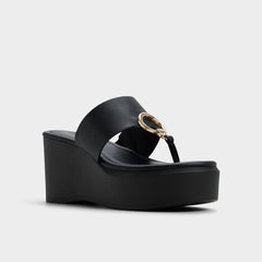 Aldo Friegan in Black - Slide sandal, Wedge heel Black