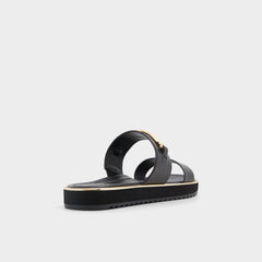 Aldo Lagoon Other Black Women's Strappy sandals - Strappy flat sandal, Footbed sandal Other black