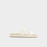 Aldo Lagoon White Women's Strappy sandals - Slide sandal, Footbed sandal White