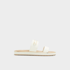 Aldo Lagoon White Women's Strappy sandals - Slide sandal, Footbed sandal White