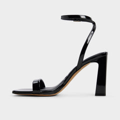 Aldo Azzira in Black - Strappy heeled sandal, Block heel Black