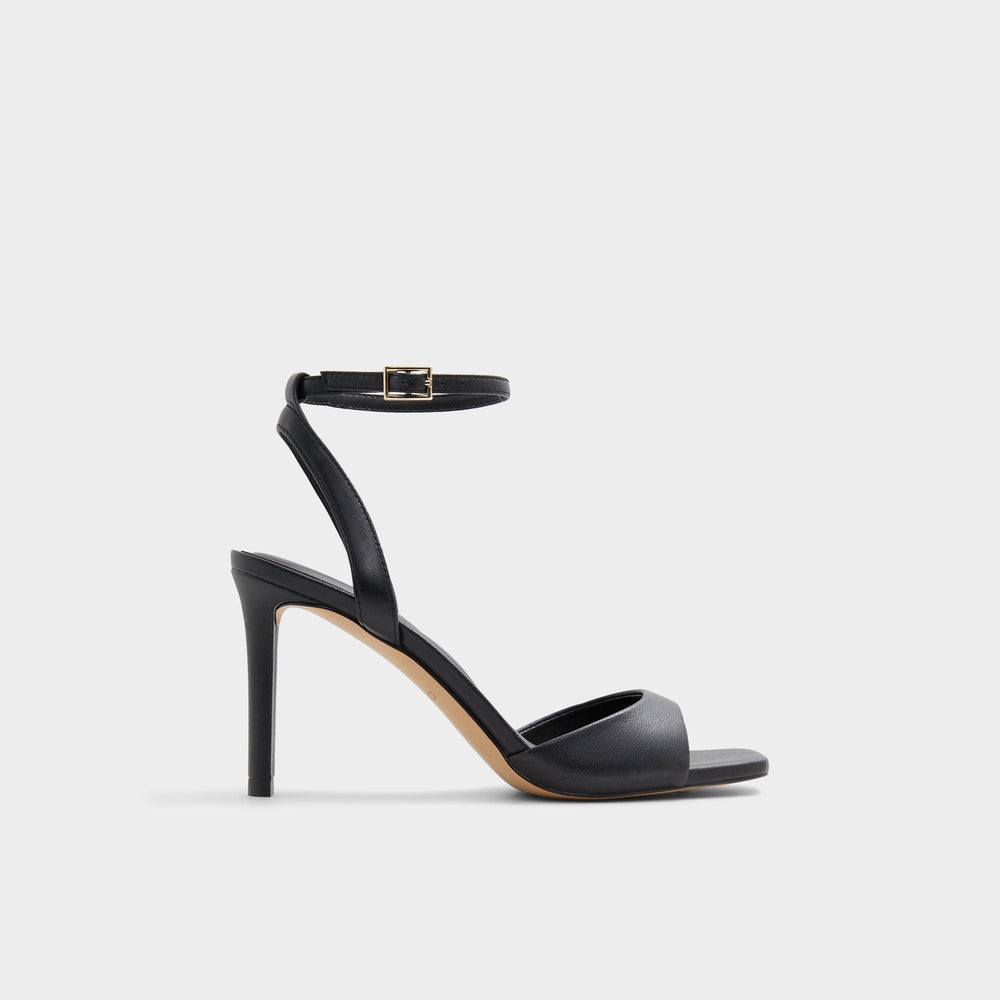Aldo Sake Black Women's Strappy sandals - Strappy heeled sandal Black