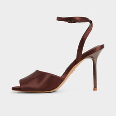Aldo Kaiasien in Dark Brown 14151897 - Strappy heeled sandal, Stiletto heel Dark brown