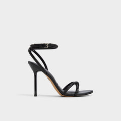 Aldo Manaelden Black Women's Strappy sandals - Strappy heeled sandal, Stiletto heel Black
