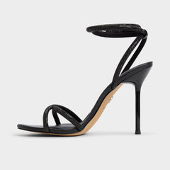 Aldo Manaelden Black Women's Strappy sandals - Strappy heeled sandal, Stiletto heel Black