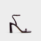 Aldo Azzira in Bordo - Strappy heeled sandal, Block heel Bordo