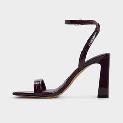 Aldo Azzira in Bordo - Strappy heeled sandal, Block heel Bordo