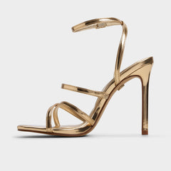 Aldo Galoi Gold Women's Iridescent metallics - Strappy heeled sandal Gold