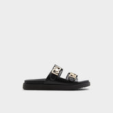 Aldo Alessie Black Women's Footbed sandals - Footbed sandal, Footbed sandal Black