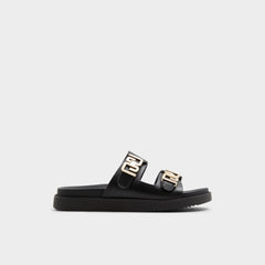 Aldo Alessie Black Women's Footbed sandals - Footbed sandal, Footbed sandal Black