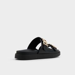 Aldo Alessie Black Women's Footbed sandals - Footbed sandal, Footbed sandal Black