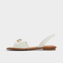 Aldo Goassi White/Bone Women's Flats - Flat sandal White/bone