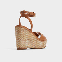Aldo Ybylin Medium Brown Women's Wedges - Wedge sandal, Wedge heel Medium Brown