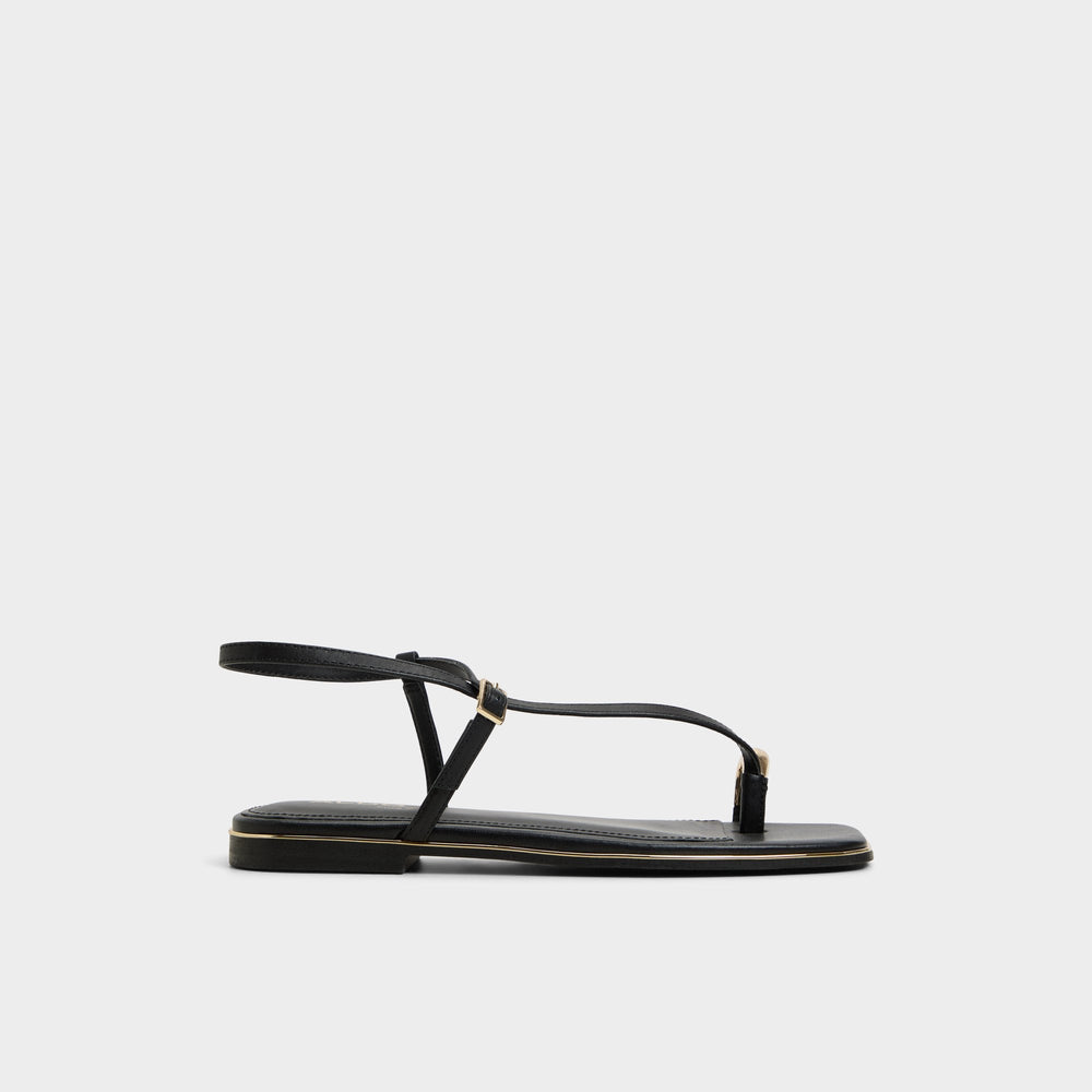 Aldo Jomalina Black Women's Flats - Strappy flat sandal Black