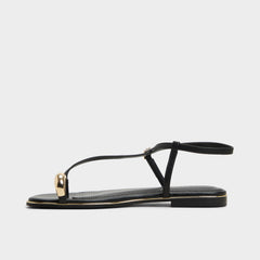Aldo Jomalina Black Women's Flats - Strappy flat sandal Black