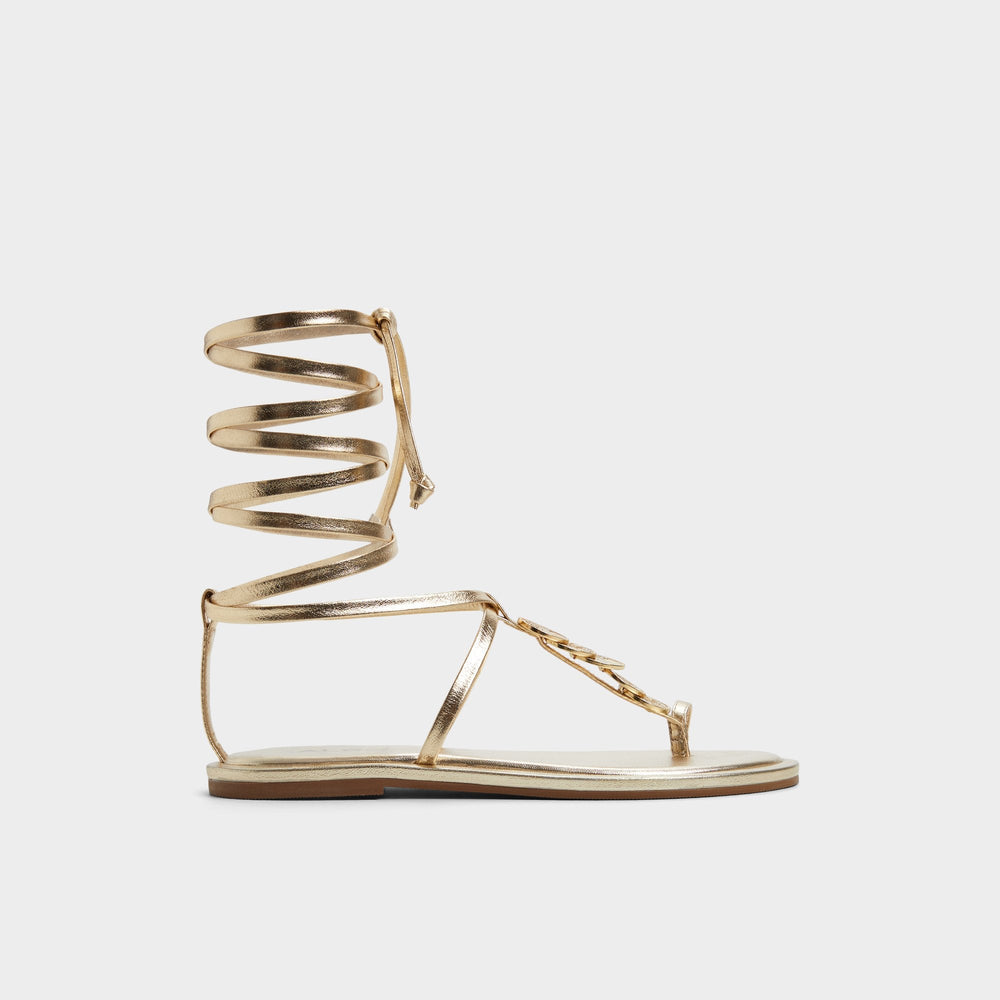 Aldo Artemisa Gold Women's Travel essentials - T-strap sandal Gold