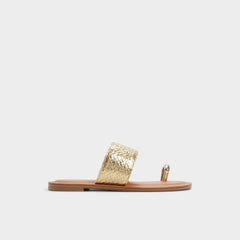 Aldo Beachwalk Gold Women's Iridescent metallics - Slide sandal Gold