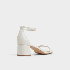 Aldo Calliope White/Bone Women's Block heels - Heeled sandal, Block heel White/Bone