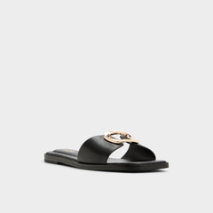 Aldo Tidella Black Women's Flats - Slide sandal Black