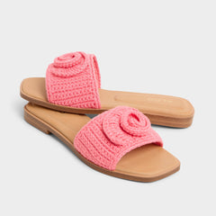 Aldo Sabbia Medium Pink Women's Flats - Slide sandal Medium Pink