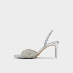 Aldo Aitana in Silver - Strappy heeled sandal, Stiletto heel Silver