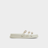 Aldo Zephyra White Women's Footbed sandals - Footbed sandal, Footbed sandal White