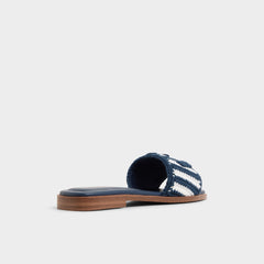 Aldo Sabbia Blue Combo Women's Flats - Slide sandal Blue Combo