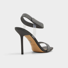 Aldo Rosy Dark Grey Women's Strappy sandals - Strappy heeled sandal Dark Grey