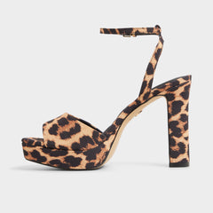Aldo Chicgleam Brown Multi Women's Strappy sandals - Strappy heeled sandal, Platform Brown Multi