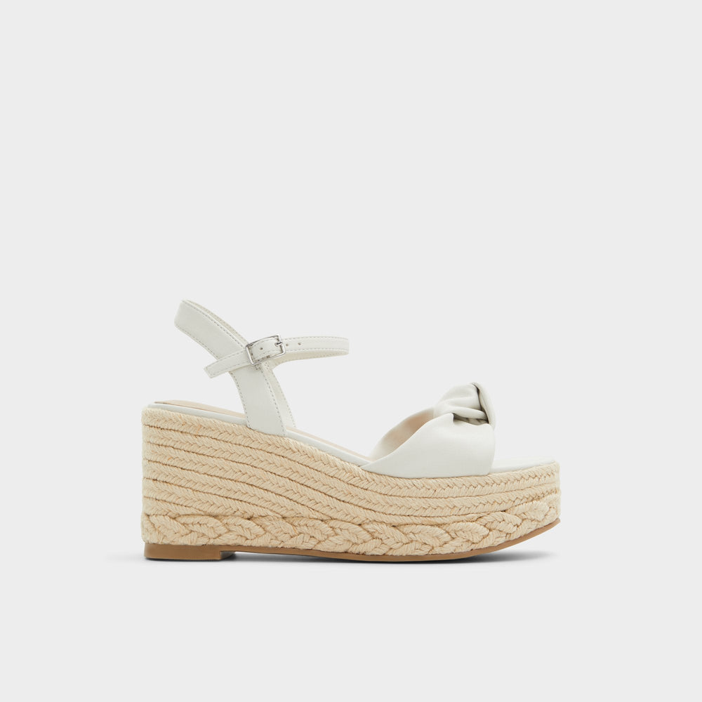 Aldo Annamarie White Women's Wedges - Wedge sandal, Wedge heel White
