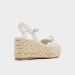 Aldo Annamarie White Women's Wedges - Wedge sandal, Wedge heel White
