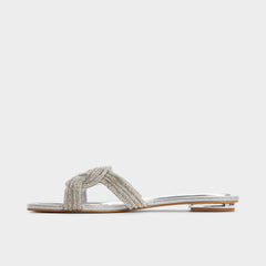 Aldo Karlina Silver Women's Iridescent metallics - Slide sandal Silver