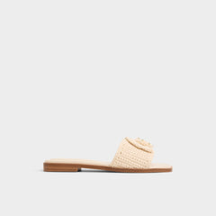 Aldo Sabbia Light Beige Women's Flats - Slide sandal Light beige