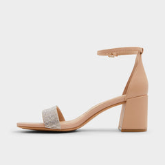 Aldo Pristine in Bone - Strappy sandal, Block heel Bone