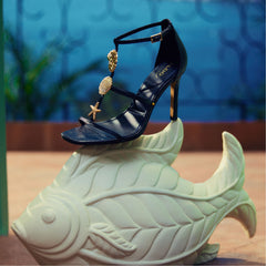 Aldo Summerdate Black Women's Strappy sandals - Strappy heeled sandal Black