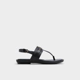 Aldo Taylen Black Women's Footbed sandals - T-strap sandal Black