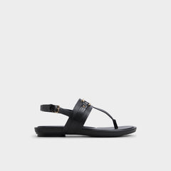 Aldo Taylen Black Women's Footbed sandals - T-strap sandal Black
