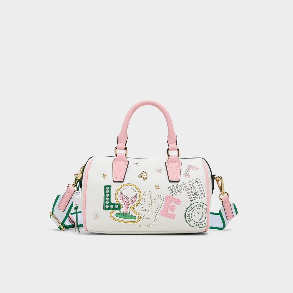 Aldo Fisney White Combo Women's Mini bags - Barrel bag White Combo