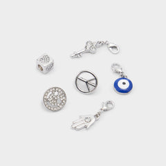 Aldo Lacecharms Silver/Clear Multi Women's Shoe Charms & Laces - Shoe charms Silver/Clear Multi