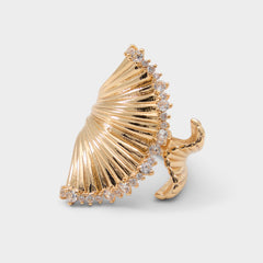 Aldo Fariarie in Gold Clear Multi - Ring Gold/clear multi