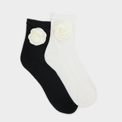 Aldo Rosettesocks Black/White Women's Socks - Socks Black/White