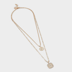 Aldo Naewin Gold/Clear Multi Women's Necklaces - Layered necklace Gold/Clear Multi