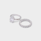 Aldo Ovalsparkles in Silver Clear Multi - Ring Silver/clear multi